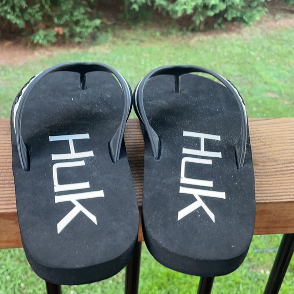 Huk flip flop slipper flipster black and white - Picture 2 of 5